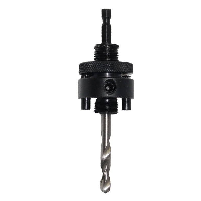 FGDTREE Steel Plate Hole Opener Connecting Rod Drill Bit Fit Hole Saws 32-210mm 1/4" SDS Hex Shank Arbor for Saw with 1/4" HSS Pilot Drill Saw - Image 2